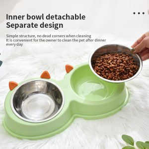 Wholesale Storage Function Pet Supplies and Feeders Pet Bowl Double Dog Food Water Bowls - Image 4