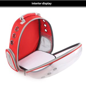 Capsule Transparent Outdoor Portable Pet Travel Transport Pet Carries Tote Backpack Large Capacity Sturdy Pet Carries Bag - Image 4