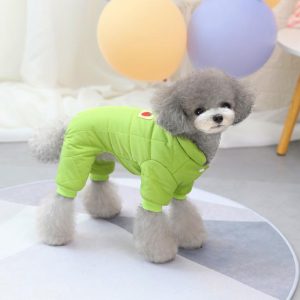 In Stock Cotton-padded Cute Pet Apparel Dog Clothes Autumn and Winter Jacket Thicken Outerwear Warm Clothes Dog Coat - Image 6