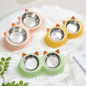 Wholesale Storage Function Pet Supplies and Feeders Pet Bowl Double Dog Food Water Bowls - Image 3