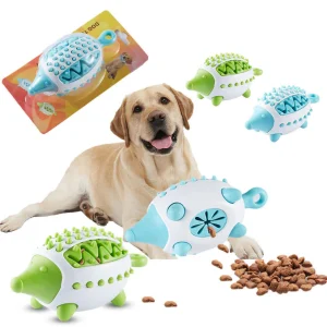Phedgehog Shape Dog Toy Leaking Food Toys For Small Large Dogs Cat Chewing Toys Pet Tooth Cleaning Indestructible Puppy Toys Ball Molar Tooth Cleaning Stick - Image 4