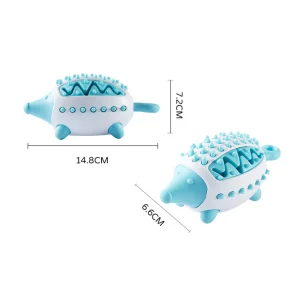 Phedgehog Shape Dog Toy Leaking Food Toys For Small Large Dogs Cat Chewing Toys Pet Tooth Cleaning Indestructible Puppy Toys Ball Molar Tooth Cleaning Stick - Image 5