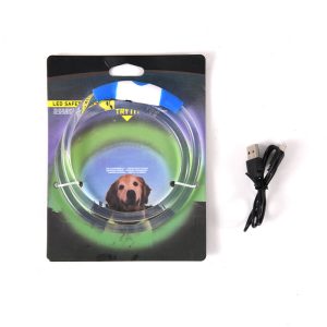 Luminous Fiber Optic LED Light-emitting Pet Collar Multi-color USB Charging Dog Collar Can Be Cut Short - Image 6