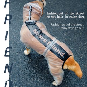 In Stock Wholesale Upgraded Transparent Reflective Waterproof Dog Clothes Small Pet Clothes Hoodie Pit Bull Dog Rain Coats - Image 6