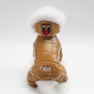 In Stock Cotton-padded Fancy Pet Apparel Dog Clothes Autumn and Winter Jacket Thicken Outerwear Warm Clothes Dog Coat - Image 6