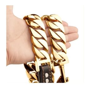 Metal	pet Collars   Leashes28 Inch 70cm Long	female Dog Necklace	collar Perros	dog Tag Chains - Image 4