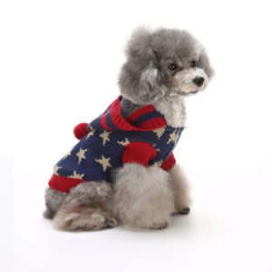 Luxury Christmas Dog & Cat Clothes Warm Winter Waterproof Sweaters Striped Snowflake Design Durable Polyester Material - Image 3