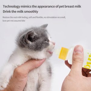 High-quality Plastic Pet Water Bottle Set for Cat Puppy Kitten and Dog Multiple Nipples and Soft Spouts - Image 6