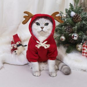Cross-border Bestsellers Christmas Pet Clothing, Universal Hoodies for Dogs and Cats, and Creative cat Clothing Pet Clothing - Image 3
