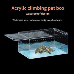 Acrylic Integrated Anti Leakage Crawling Pet Box Spider Horned Frog Guardian Snake Reptile Breeding Enclosure - Image 4