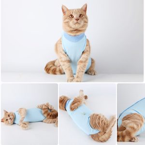 New Manufacturers Breathable Anti-licking Cotton Cats After Surgery Cloth Pet Pet Surgical Clothing Cat Sterilization Clothes - Image 4