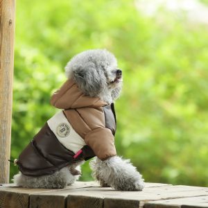 In Stock Cotton-padded Pet Apparel Dog Clothes Autumn and Winter Jacket Thicken Outerwear Warm Clothes Dog Coat - Image 5