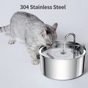 Instock Popular 3.2L Stainless Steel Faucet Water Fountain Pet Feeder Stainless Steel Water Dispenser - Image 4