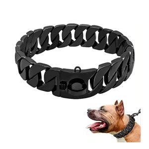 Cuban Link Miami Fashion Alloy & Stainless Steel Eco-Friendly Dog Training Collar with Scarf Decoration Gold Chain - Image 5