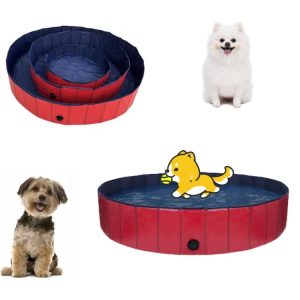 Hard Plastic Large Foldable	Pet Swimming	Dog Swimming Pool	Dog Swimming Pool Bath Tub - Image 5