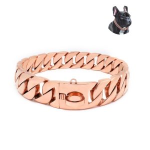Eco Friendly Metal Necklace Jewellery Pet	Cathrow	dog Beaded Necklace	dog Collar and Leash	chock Chain for Dogs - Image 4