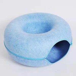 Hot Sell Wholesale Semi-enclosed Detachable Cat Tunnel  Donut Pet Nest Cat Toy for Sleeping and Playing Pet Bed Cat House - Image 4