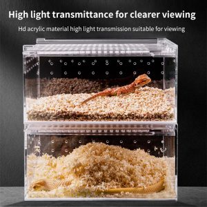 Acrylic Integrated Anti Leakage Crawling Pet Box Spider Horned Frog Guardian Snake Reptile Breeding Reptile Enclosure - Image 5