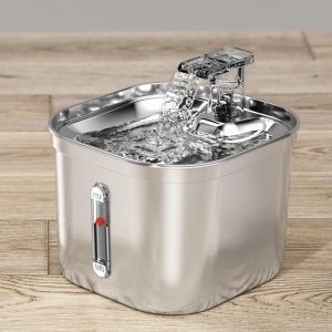 Automatic Circulation Filter Intelligent Sensor Water Pet Feeder Stainless Steel Cat Water Fountain - Image 6