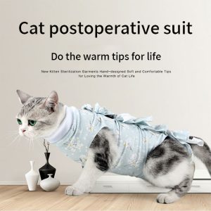 New Strap-on Breathable cat Sterilization Clothing, Postoperative Clothing Anti-licking  Anti-bacteria cat Pet Supplies - Image 4