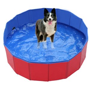 Hard Plastic Large Foldable	Pet Swimming	Dog Swimming Pool	Dog Swimming Pool Bath Tub - Image 6