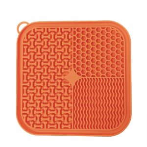 Factory Wholesale Custom Logo Dog Bath Peanut Butter Lick Pad Pet Silicone  Licking Mat with Suction Cup Pet Lick Mat Pads - Image 6