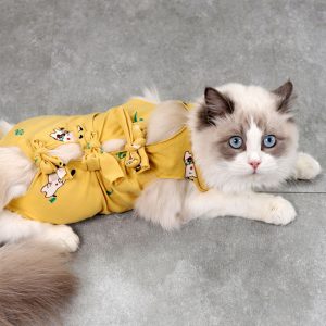 New Strap-on Breathable cat Sterilization Clothing, Postoperative Clothing Anti-licking  Anti-bacteria cat Pet Supplies - Image 3