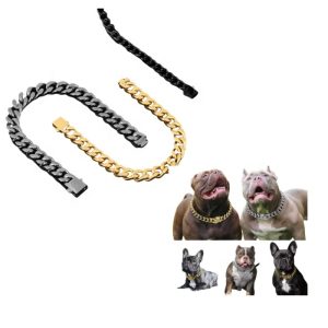 Factory Custom	cuban Link Chain	cuban Link Dog Collar and Leash	american Bully Xl Dog Chains	dog Leash Collar - Image 3