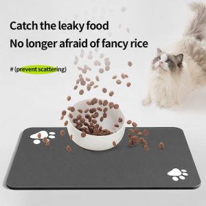 2025 Hot Sales Rubber Waterproof Pet Feeding Mat Dog Water Bowl Mat Non-Slip Quick Dry Cat Mat for Food - Image 3