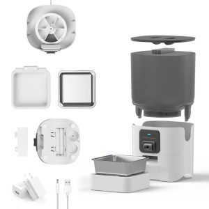 Hot Selling Intelligent 6L Smart Electric Pet Automatic Food Feeder With Double Stainless Steel Bowls - Image 5