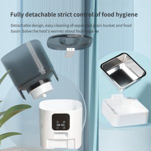 Smart App Remote Camera Control Double ABS Bowls Auto Feeder Charge Dual Power Supply Interactive Pet Dispenser - Image 6