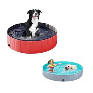 Hard Plastic Large Foldable	Pet Swimming	Dog Swimming Pool	Dog Swimming Pool Bath Tub - Image 3