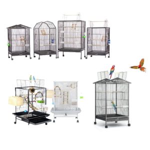 Hot Selling Stainless Steel Strong Pet Canary Bird Cage Outdoor Large Parrot Cage Portable Aviary Big Bird Cages for Sale Birds - Image 6
