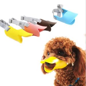 Best Anti-biting Adjustable Pet Dog Mouth Muzzles Soft Silicone Duck Muzzle Mask for Dogs Anti Bite Stop Barking  Safety Collar - Image 4