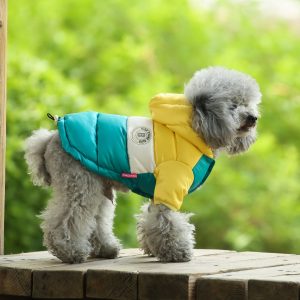 In Stock Cotton-padded Pet Apparel Dog Clothes Autumn and Winter Jacket Thicken Outerwear Warm Clothes Dog Coat - Image 4