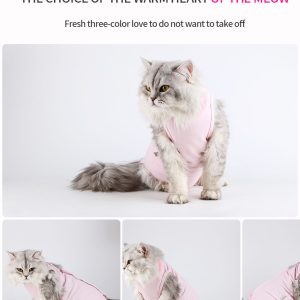 New Manufacturers Breathable Anti-licking Cotton Cats After Surgery Cloth Pet Pet Surgical Clothing Cat Sterilization Clothes - Image 6
