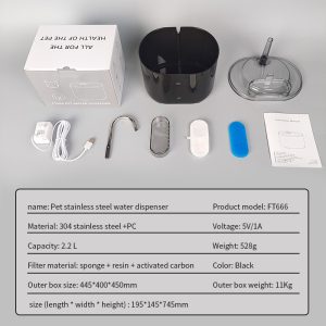 Pet Fountain Automatic Cat Water Fountain Dog Water Dispenser With Smart Pump for Cats Dogs - Image 4
