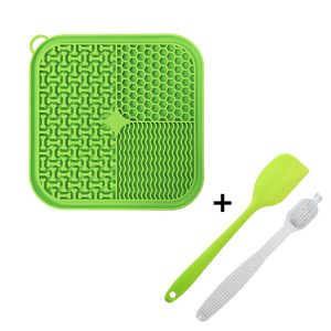 Factory Wholesale Custom Logo Dog Bath Peanut Butter Lick Pad Pet Silicone  Licking Mat with Suction Cup Pet Lick Mat Pads - Image 5