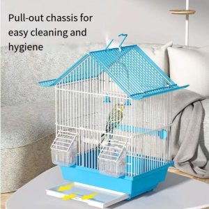 Blue/Red/green Small and Medium Size Portable Pigeons Parrot Cage Canary Pet Breeding Cage Wholesale Birds Cages With Roof - Image 3