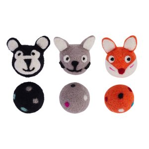 Colorful Felt Stretch Ball Cat Toy Ball Pet Toy With Small Bell Sound Play Cat Toys Creative Interactive Cat Dog Chew Toy - Image 3